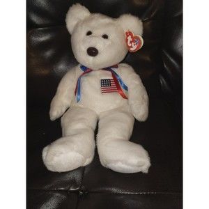 TY Beanie Buddy Libearty the Bear - 2000 (#2)